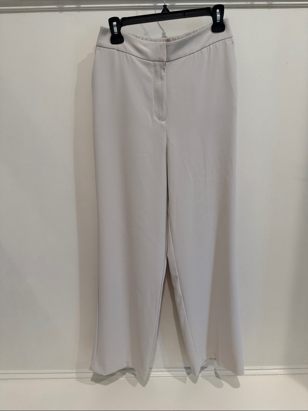 Rachel Zoe Wide-Leg Cream Trousers